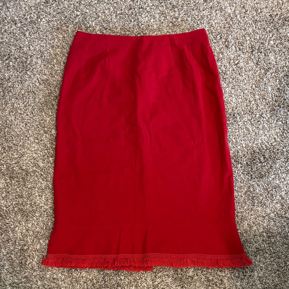 Nanette Lepore Elegant Red Pencil Skirt